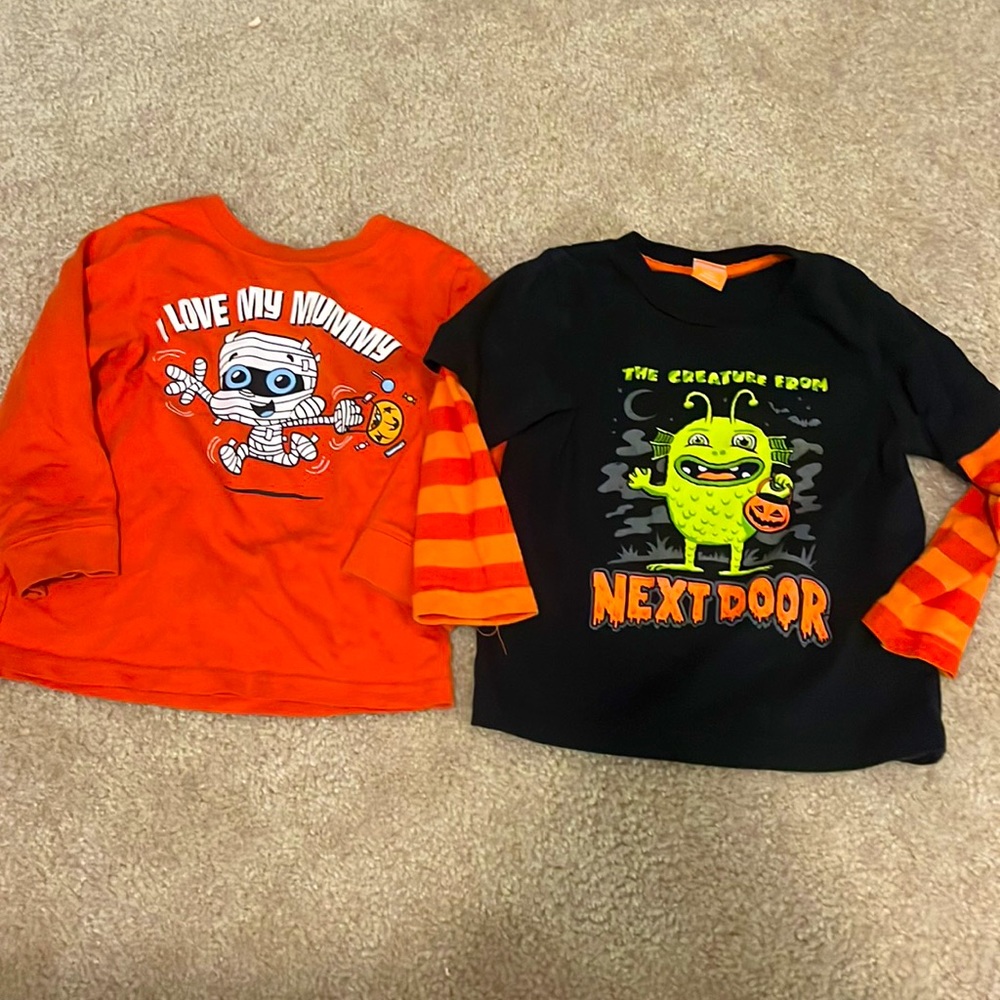Halloween long sleeve tees 3T